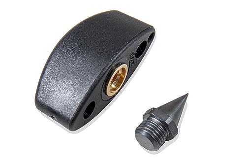 Stahlhammer Cellostachel Carbon Fiber, Knickstachel, Medium 27cm bis 47cm, Stab Ø 11 mm, schwarz