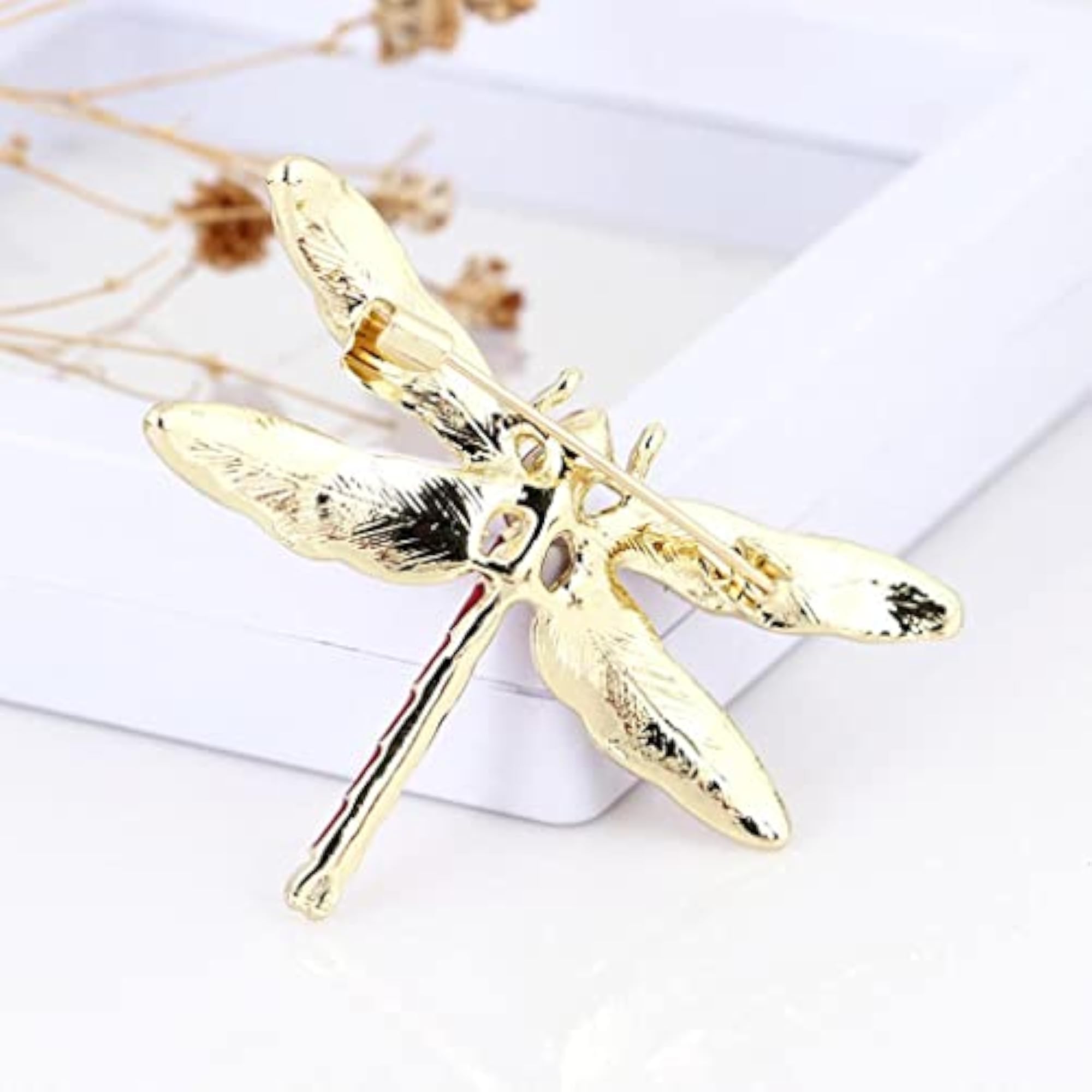Dragonfly Alloy Brooch Pin for Women, Wedding Gift