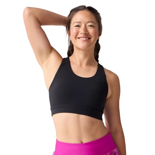 Brooks Women's Luxe Pocket Bra, Supportive Sports Bra with Pocket for Training, Workouts & Running
