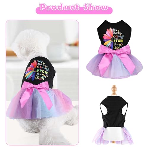 Dosuyi YGS0102 Dog Dress Spring Dog Clothes For Small Dogs Girl Puppy Princess Tutu Cute Dog Tulle Dresses Pet Clothes Cat Apparel Doggie Outfits thumb #2