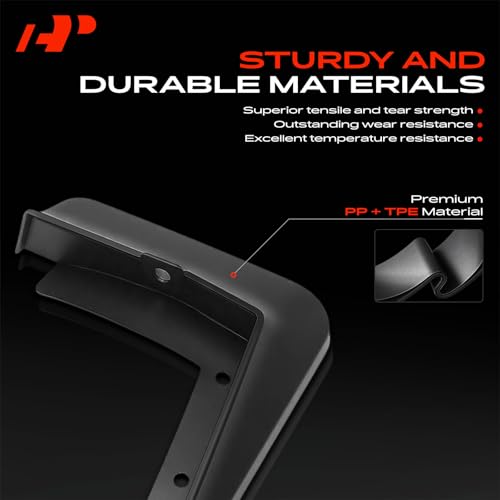 Image of A-Premium Mud Flaps Compatible with Kia K5 2021 2022 2023 2024 2025 Sedan, No Drilling Required Mud Guards with Hardware Accessories, Set of 4 Front and Rear