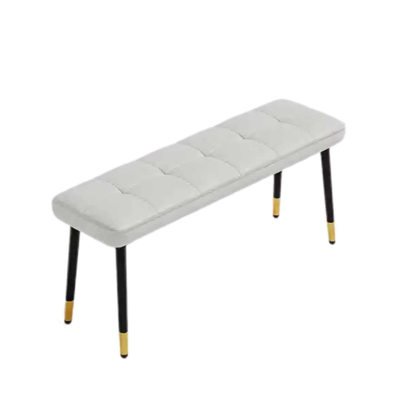 LWJSOCP Shoe Bench with Cush Metal Iron Foot Stool with Adjustable Feet for Entryway Hallway and Bedroom