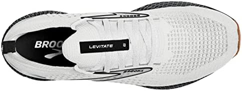 Brooks Men’s Levitate Stealthfit 6 Neutral Running Shoe - White/Black - 14 Medium | Image 4