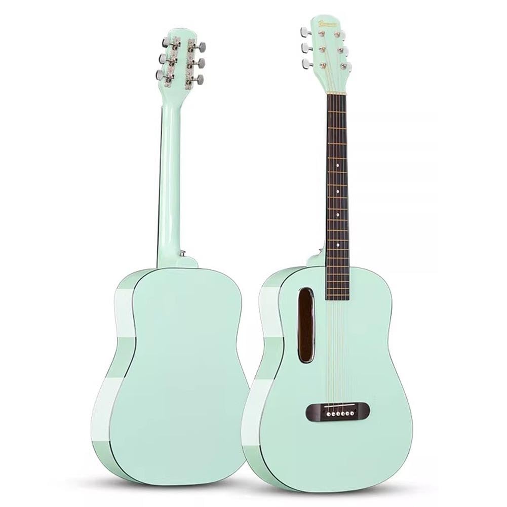 Set chitarra acustica per principianti con custodia, accordatore, corde, plettri e video didattici