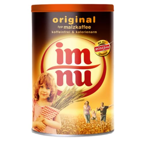Röstfein Im Nu – löslicher Malzkaffee ohne Koffein – Instant-Getreidekaffee mit mild-malzigem Aroma – kalorienarm & bekömmlich – 200 g Nachfüllpack