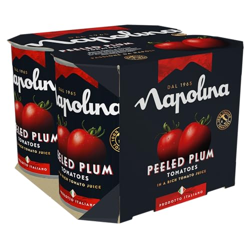 Napolina Peeled Plum Tomatoes (Pack of 4)