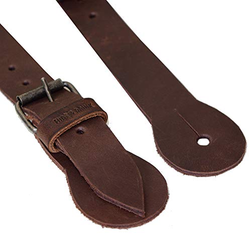 Hide & Drink, Sturdy Durable Leather Single Spur Straps (2 Pieces), Cowboy Outfit Boots, Rodeo, Western, Equipment, Classic Vintage Style, Handmade (Bourbon Brown) #TOP3
