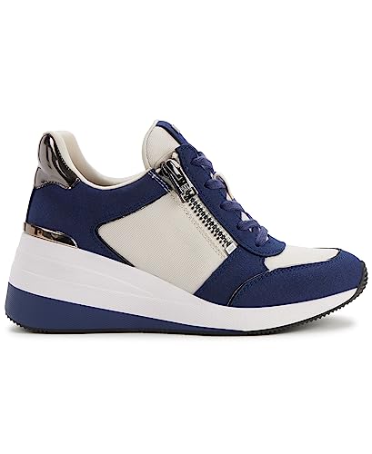 Image of DKNY Women's Kaden Lace Up Wedge Sneaker with Side Zipper