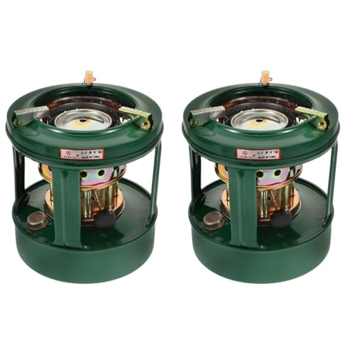 2Pcs Portable Kerosene Stoves for Cooking and Heating, 8-Wick Non-Electric Heaters for Indoor Emergency Heating & Outdoor Camping Ice Fishing Tent