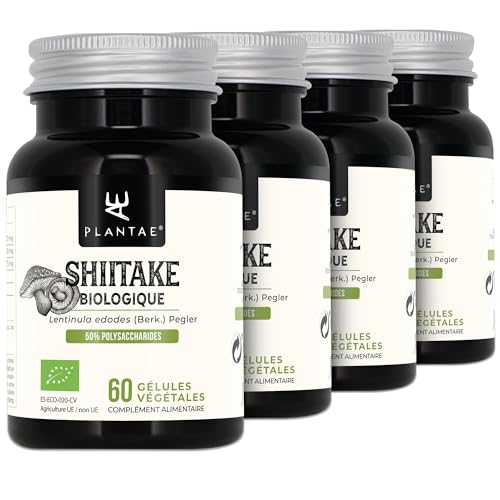Il fungo shiitake è ricco di polisaccaridi e soprattutto di beta-glucani lentinane e LC11. Contiene anche lipidi, proteine, aminoacidi essenziali, vitamine (principalmente gruppi B e D) e minerali (sodio, potassio, magnesio, calcio, alluminio, silicio, ferro, fosforo e zolfo).