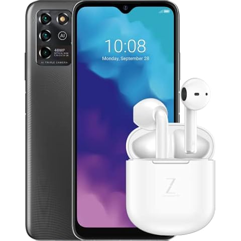 ZTE Smartphone Blade V30 vita Buds Weiss HD+ Display Cover