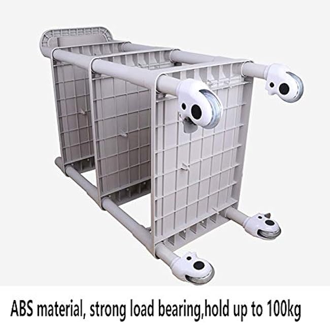 Movable Carts, Kitchen Storage Hand Trucks, 3-Shelf Beauty Makeup Spa with Rolling Wheels, Tool, Equipment Organizer Rack/White/65X45X98Cm-Sk95qnPI