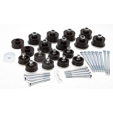 Daystar KF04060BK Body Mount Bushing Kit, Black, OEM Replacement Cover