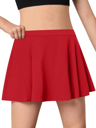 Beat Street Girls Active Skirt - 3 Pack Athletic Skort with Built-in Lining Shorts for Tennis, Golf, Running - Made in USA3