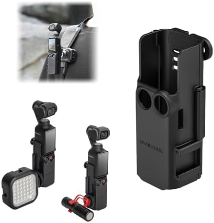 O’woda Pocket 3 Extension Adapter – Camera Adapter Mount Handle Frame Protective Cage with Cold Shoe for DJI Osmo Pocket 3 Accessories