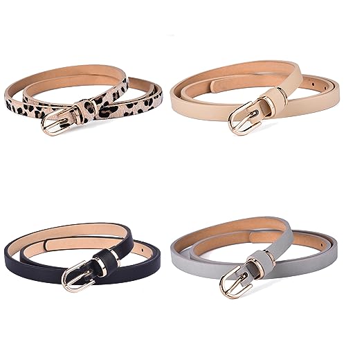 Beltox 1.5cm Skinny Women's Leather Belt Sets