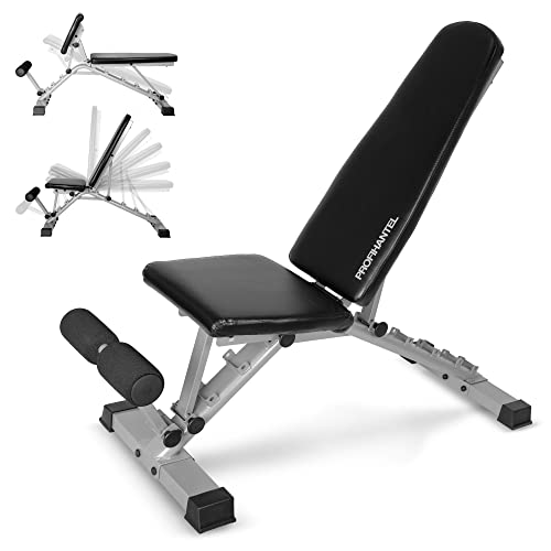 Transformer 3in1 Hantelbank – Intelligentes Umbausystem, vollwertiges Curpult für Bizepstraining und Rückentrainer für Hyperextensions, Beinhalterung für Bauchtraining, inkl. Trainingsposter, Trainingsplan und Ratgeber – Bild 3