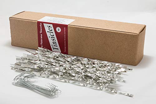 Tin Icicles - 48 Pieces with Hangers