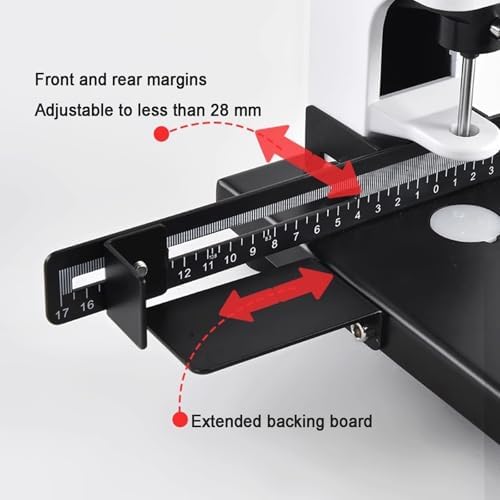 Robuster Locher mit einer Kapazität von 300 Blatt – Einzellocher, Lineal und Papierkorb für Büro, Zuhause und Druckerei, professioneller Papierbohrer 3mm