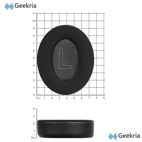 Image of Geekria Sport Cooling-Gel Replacement Ear Pads for Anker Soundcore Life Q20, Q20+, Q20i, Life 2 (Not Fit for Life 2 Neo) Headphones Ear Cushions, Repair Parts (Black)