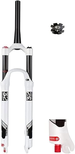 LYYCX Horquilla de suspensión de bicicleta de montaña ultraligera de 5512in de 2627529 pulgadas aleación de magnesio de tubo recto de 1-18 pulgadas