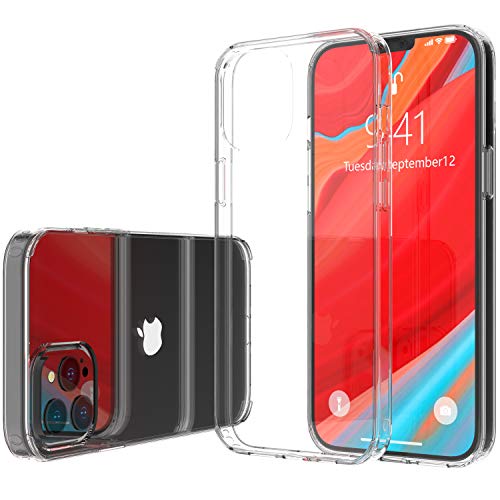 Luvvitt Clear View Designed for iPhone 13 Case Shockproof Drop Protection Slim Hybrid Scratch Resistant Case for Apple iPhone 13 2021 6.1 inch - Clear