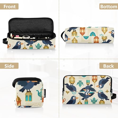 Funda para Laptop con Tapete de Hierro 13 y 14 Pulgadas con Diseño de Pájaro y Linterna, Portátil, Impermeable, Abierta y Plana para Viajes miniatura 5