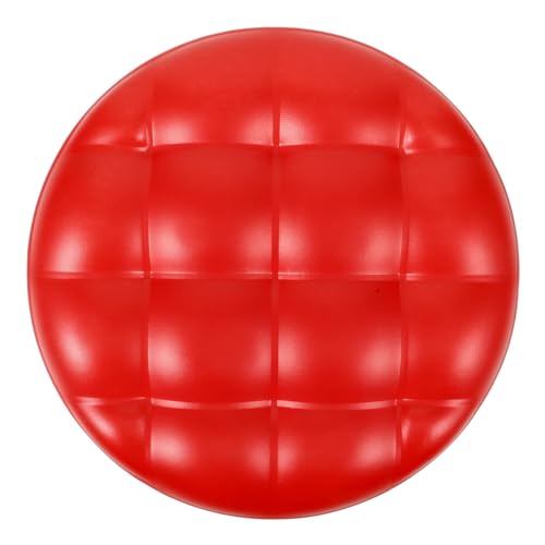 BIUDECO Cojín de Repuesto para Taburete de Bar Redondo Asiento de Piel Sintética Esponja Diámetro 8X8 CM Color Rojo Cómodo y Fácil de Limpiar para Uso Cocina Comedor y Celebraciones