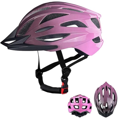 SAEROVIE Bike Helmet Women Adult, Mountain & Road Bicycle Helmets Adjustable Size 56 to 62cm Adult Cycling Helmets, Large, Pink