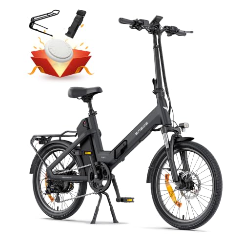 ENGWE O20 Boost Bicicleta Eléctrica Plegable (Gris, Estándar)