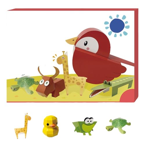 Libro di sculture in carta 3D, progetto artigianale fatto a mano, kit artistico educativo per principianti, attività domestiche in aula scolastica, lavoretti creativi con la carta, bambini, ragazzi e