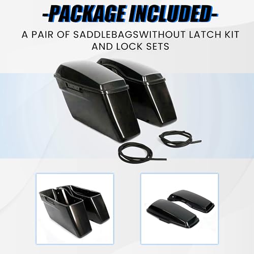 Ecotric Saddlebags rígidas sin hardware para motos Touring miniatura 3