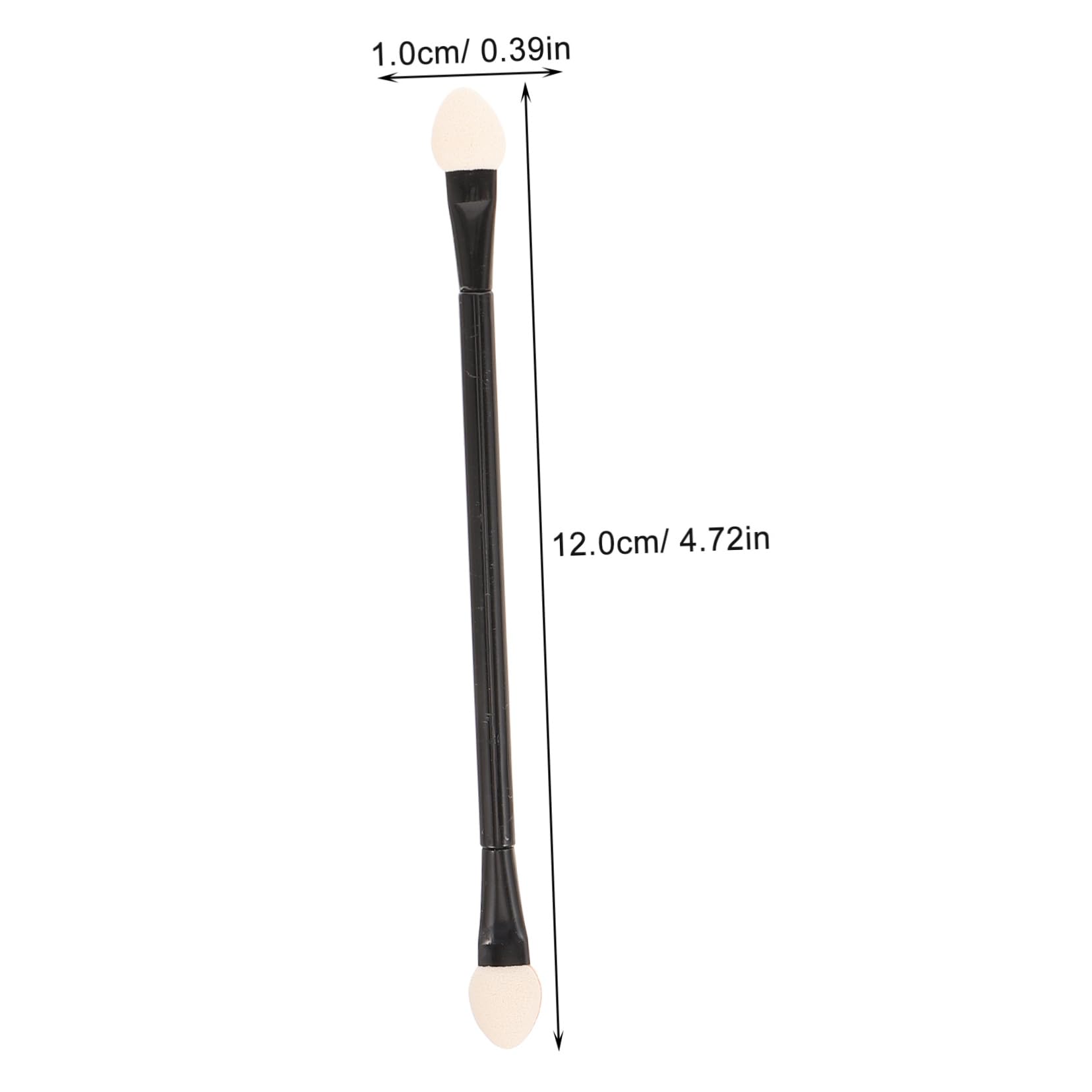 FOMIYES 30pcs Double Head Eye Shadow Stick Long Handle Brush Makeup Tool for Face Eyes Nails