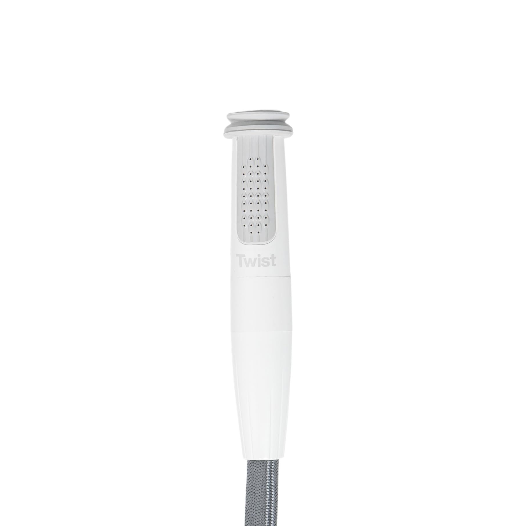 Whale Twist Mk2 - Doccetta Integrata Originale, con Regolazione della Temperatura e del Flusso da Polso, doccetta e alloggiamento Bianchi, con Tubo Flessibile Resistente ai segni, Colore Bianco