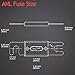 Hamolar 3 Pack 300 AMP ANL Fuse Holder Block 0/2/4/8 Gauge AWG Car Audio 300A 1/0 Zero Gauge Fuses with Box