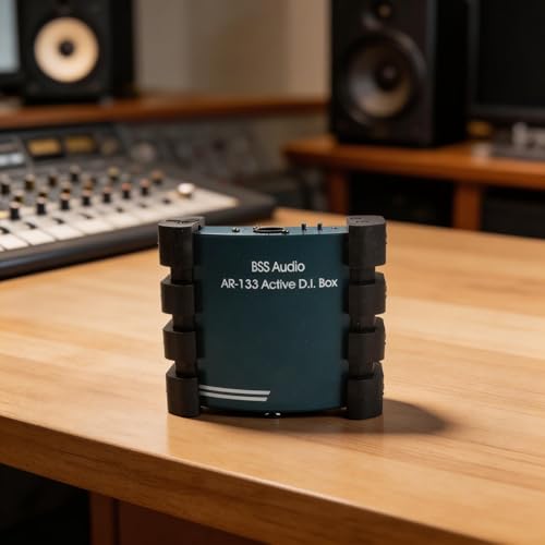 Boîtier DI Box actif en aluminium bleu pour vos sessions de studio - 2