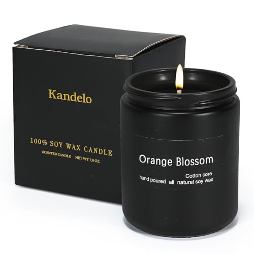 Kandelo Scented Candle Orange Blossom,7Oz 45Hour Burn,Gifts For Women cover