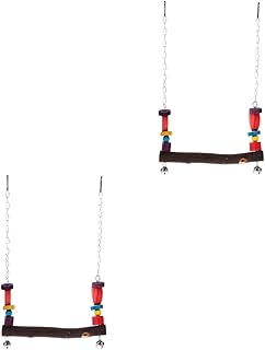 POPETPOP 2 Pçs Brinquedo Papagaio Brinquedos De Equilíbrio Brinquedos Para Pássaros Pequenos Periquito Papagaio Poleiro Periquito Pendurado Balanço Periquito Prateleira Pendurada Periquito