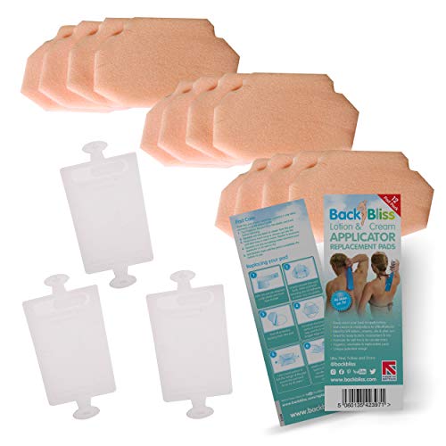 BackBliss Replacement Refill Pads 12x for Lotion Applicator for Your Back Body - Pack of 12