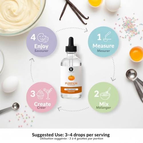 Image of Natural Pumpkin Extract for Baking, Beverages, Desserts, Cakes & More