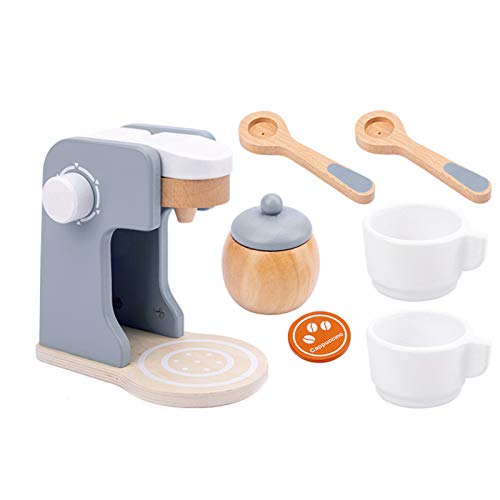 Kinder-Küchenspielzeug aus Holz, Simulations-Küchenutensilien, Essens-Kochgeschirr, Topf, Pfanne, Spielküchen-Set… – Bild 4