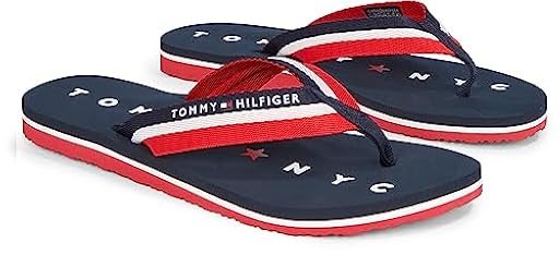 Tommy Hilfiger Chanclas Mujer Tommy Loves NY Beach Sandal Zapatillas de baño, Azul (Midnight), 37 | Ya disponible en tu tienda friki favorita! En mundofriki.es!