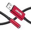 ENVEL Headset Adapter 3,5 mm Vrouwelijk naar USB Mannelijk, Ingebouwde Chip Externe Stereo Geluidskaart, TRRS 4-polige…