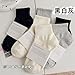 chanstore 3 Pairs - Women's Solid Color Short Tube Socks, Men's Spring and Autumn Casual Simple Mid Tube Socks-Milk White