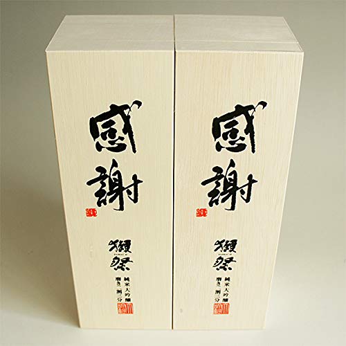 獺祭 純米大吟醸23 磨き二割三分 感謝木箱入り 720ml 2セット 日本酒 旭酒造 一個ずつ獺祭の純正包装紙でギフト包装