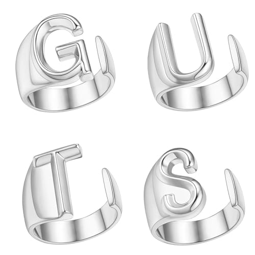 Bagues avec lettres Guts ajustables : fini les erreurs de taille avec cette bague réglable