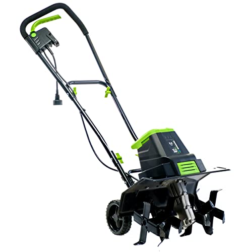 Earthwise Power Tools by ALM TC70125EW 16-Inch 12.5-Amp Corded Electric Garden Tiller Cultivator, Black - Additional View