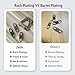 Zelin Anti Theft Zipper Clips Double Opening Small Carabiner Clips, 4Pcs Elegant Zinc Alloy Zipper Pull Replacement for Travel, Commuting and Camping (Frost Silver)