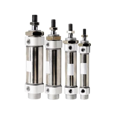 Cilindro neumático para espacio limitado de acero inoxidable y precisión 8