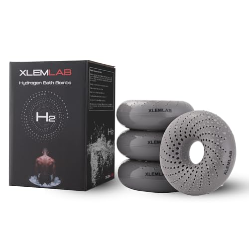 4Packs Hydrogen Bath Bombs for Men Muscle Relief, Hydrogen Bath S...